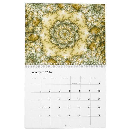 Mandelbrot Fraktal-Kalender 2014 Kalender (Jan 2026)