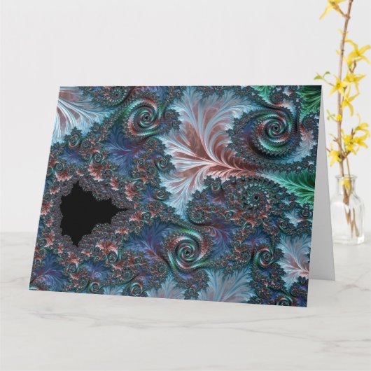 Mandelbrot-Fraktal Karte (Gelbe Blume)