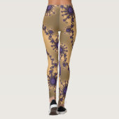 Mandelbrot Fraktal-Kunst-Druck Leggings (Rückseite)