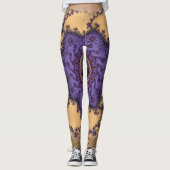 Mandelbrot Fraktal-Kunst-Druck Leggings (Vorderseite)
