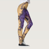 Mandelbrot Fraktal-Kunst-Druck Leggings (Rechts)