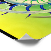 Mandelbrot-Fraktal-Kunst Poster (Ecke)