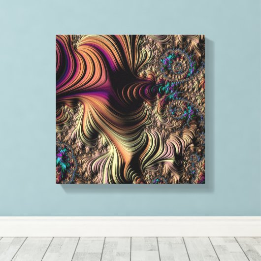 Mandelbrot Fraktal Leinwanddruck (Insitu (Holzboden))