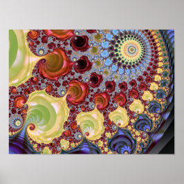 Mandelbrot-Fraktal Poster