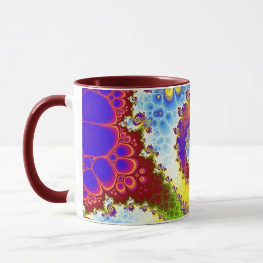 Mandelbrot Fraktal Spiral Tasse (Links)