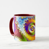 Mandelbrot Fraktal Spiral Tasse (Vorderseite Links)