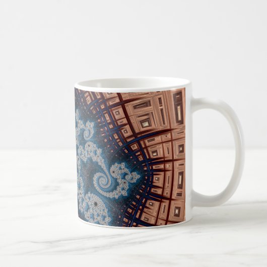Mandelbrot-Fraktal-Tasse Kaffeetasse (Rechts)
