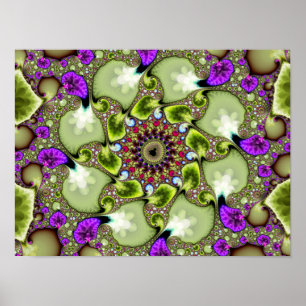 Mandelbrot-Fraktal-Zoom Poster