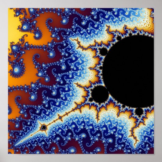 Mandelbrot Fraktal Zoom Poster (Vorne)