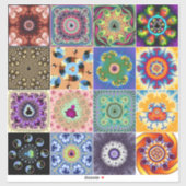 Mandelbrot Fraktale Aufkleber (Blatt)