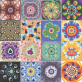 Mandelbrot Fraktale Aufkleber (Vorderseite)