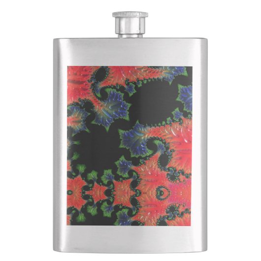 Mandelbrot Garden Classic Flask Flachmann (Vorderseite)