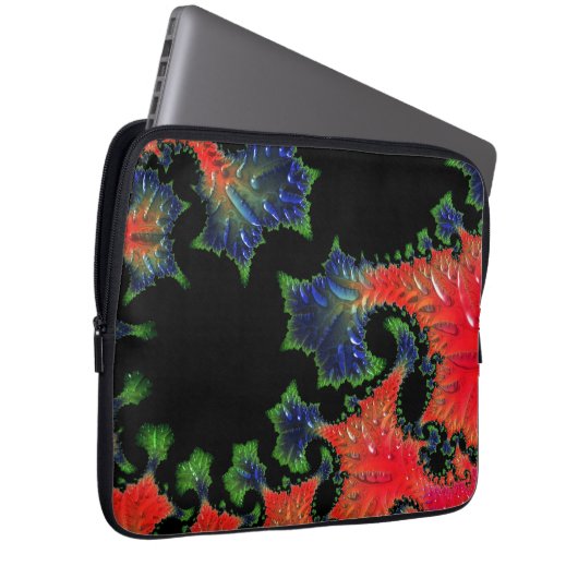 Mandelbrot Garden Electronics Bag Laptopschutzhülle (Vorne Rechts)