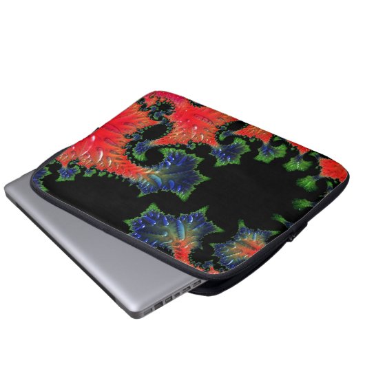Mandelbrot Garden Electronics Bag Laptopschutzhülle (Vorne Knopf)