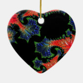 Mandelbrot Garden Heart Ornament (Hinten)