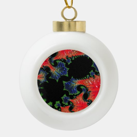 Mandelbrot Garden Keramik Ball Dekoration Keramik Kugel-Ornament (Vorderseite)