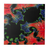 Mandelbrot Garden Keramik Tile Fliese (Vorderseite)