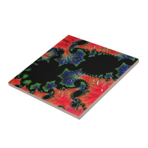 Mandelbrot Garden Keramik Tile Fliese