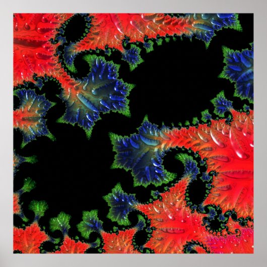 Mandelbrot Garden Poster (Vorne)