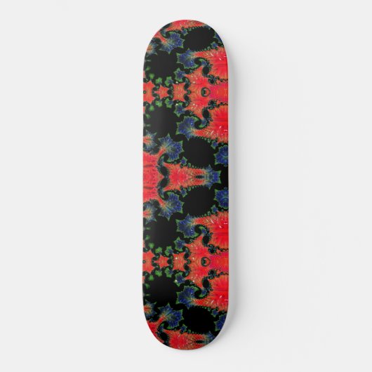 Mandelbrot Garden Skateboard (Vorderseite)