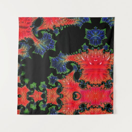 Mandelbrot Garden Tapestry Wandteppich (Vorderseite)