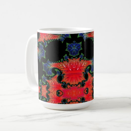 Mandelbrot Garden Tasse (Vorderseite Links)