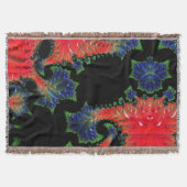 Mandelbrot Garden Throw Blanket Decke (Vorderseite)