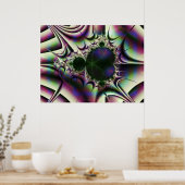 Mandelbrot Gel3 Poster (Küche)