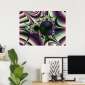 Mandelbrot Gel3 Poster (Heimbüro)