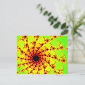 Mandelbrot Hooks Postkarte (Stehend Vorderseite)