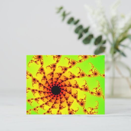 Mandelbrot Hooks Postkarte (Stehend Vorderseite)