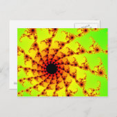 Mandelbrot Hooks Postkarte (Vorne/Hinten)