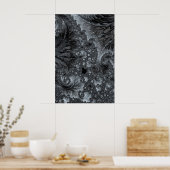 Mandelbrot im Eisland Modernes Fraktal Abstrakt Poster (Küche)