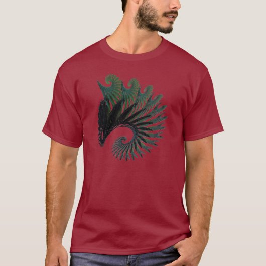 Mandelbrot Kunst T-Shirt (Vorderseite)