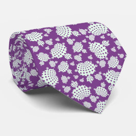 Mandelbrot magenta, weißer Polka-Punkt-Hals Krawatte