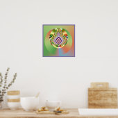 Mandelbrot Mandala Poster (Küche)