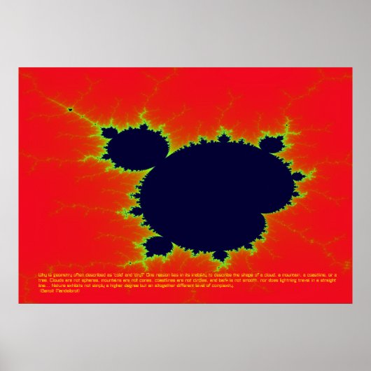 Mandelbrot Poster (Vorne)