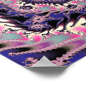 Mandelbrot-Quadrat-Fraktal Poster (Ecke)