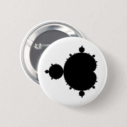 Mandelbrot Set 01 - Fraktal Button (Vorne & Hinten)