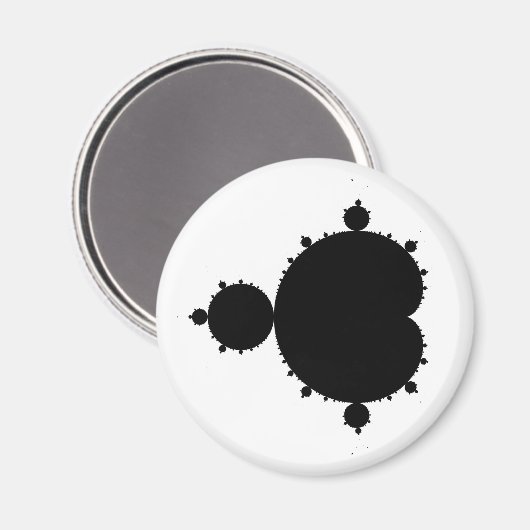 Mandelbrot Set 01 - Fraktal Magnet (Vorderseite/Rückseite)