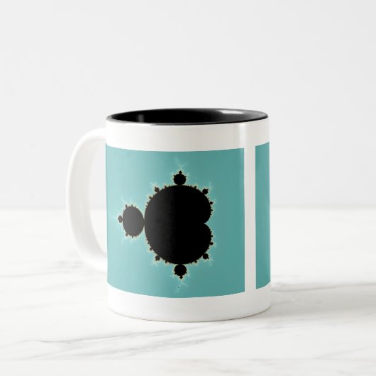 Mandelbrot Set 06 - Fraktal Zweifarbige Tasse (Vorderseite Links)
