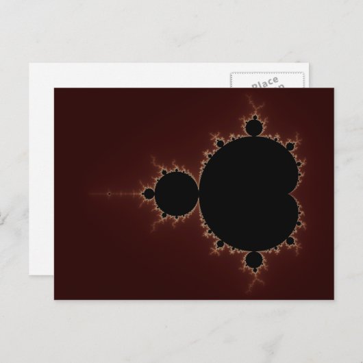 Mandelbrot Set 08 - Fraktal Postkarte (Vorne/Hinten)