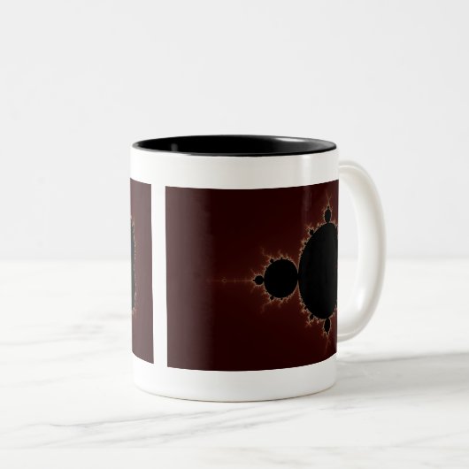 Mandelbrot Set 08 - Fraktal Zweifarbige Tasse (VorderseiteRechts)