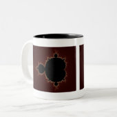 Mandelbrot Set 08 - Fraktal Zweifarbige Tasse (Vorderseite Links)