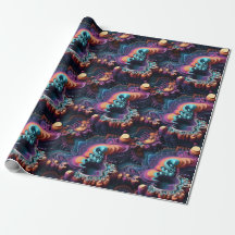 Mandelbrot Set 3D Wrapping Paper für Mathe-Liebhab