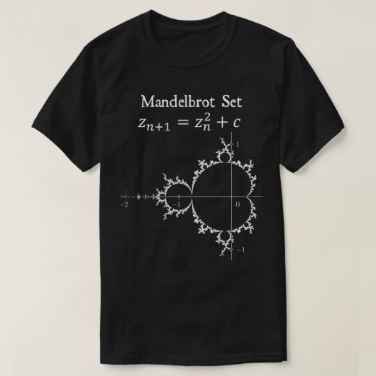 Mandelbrot Set Chaos Butterfly Physik Math Teache T-Shirt (Design vorne)