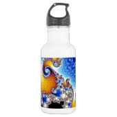 Mandelbrot Set-doppeltes gewundenes Edelstahlflasche (Vorderseite)