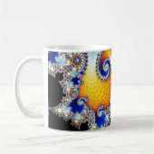 Mandelbrot Set-doppeltes gewundenes Kaffeetasse (Links)