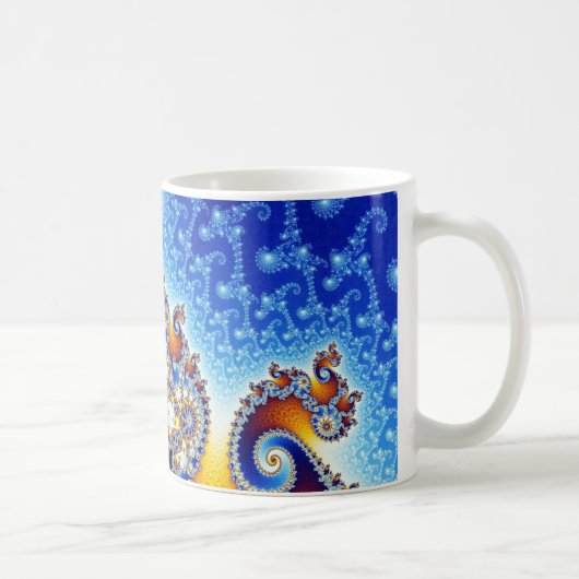 Mandelbrot Set-doppeltes gewundenes Kaffeetasse (Rechts)