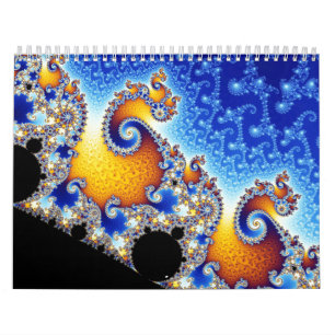 Mandelbrot Set-doppeltes gewundenes Kalender